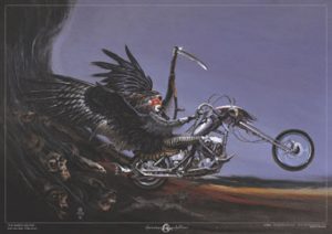 Chris Achilleos - The Bikers Valkyrie Poster (some wear)
