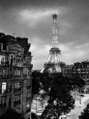 Paris Eiffel Tower Evening Photographic Print