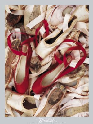 Satin Ballet Shoes Photographic Print