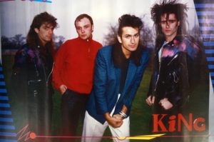 King Band Poster (Published 1985, heavily worn)