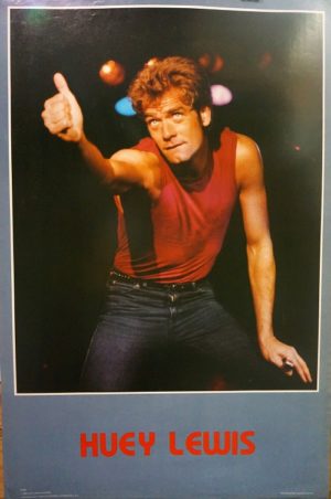 Huey Lewis Poster (Published 1984, some wear)