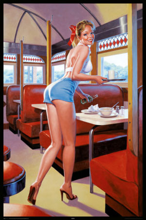 Greg Hildebrandt - Diner Poster (some wear)
