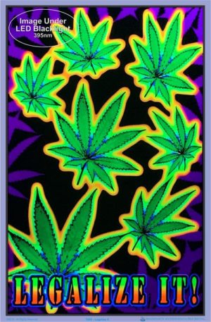 Legalise It Flocked Velvet Blacklight (Legalize It) Poster - Image 2