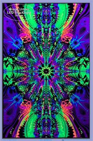 Wormhole Flocked Velvet Blacklight Poster - Image 2