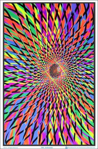 Andromeda Flocked Velvet Blacklight Poster
