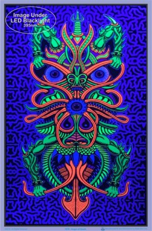 Chris Dyer - Angel of Death Flocked Velvet Blacklight Poster - Image 2
