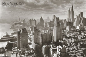 New York Manhattan East River 1931 Poster