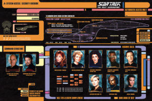 Star Trek Next Generation Cast Poster