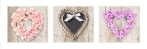 Flower Hearts Slim Poster