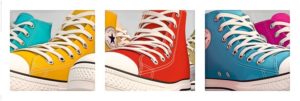 Sneakers Triptychon Poster