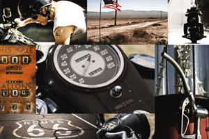 Route 66 Motorbike Compilation Poster