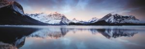 Mountain Lake Sunrise Jumbo Poster