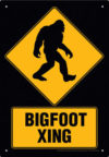 Bigfoot Crossing Tin Sign