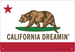 California Dreaming Tin Sign