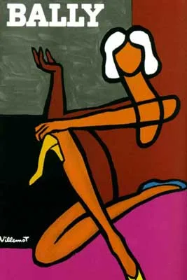 Bally Cubism - Bernard Villemot Art Print