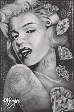 James Danger Harvey - Marilyn Monroe Diamonds Poster