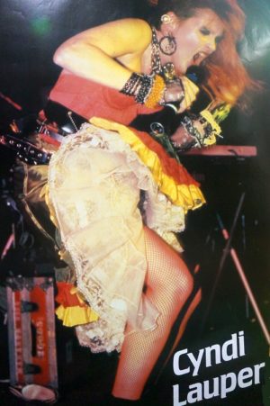 Cyndi Lauper Live (Published 1985, heavily worn)