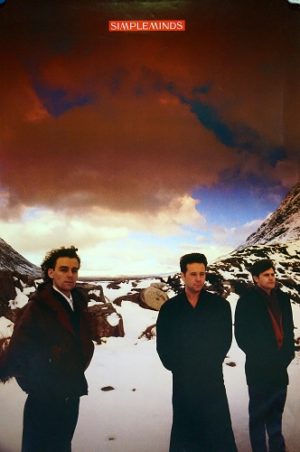 Simple Minds Snow Poster (Published 1989, some wear)