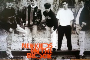 New Kids On The Block Train Tracks (Published 1989, heavily worn)