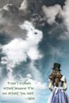 Alice in Wonderland Rabbit Illusion Quote Poster