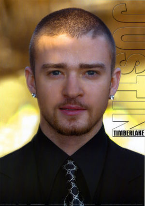 Justin Timberlake Yellow Poster (Published 2003, some wear)