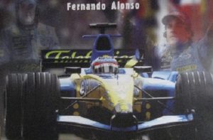 Fernando Alonso Montage Car Poster