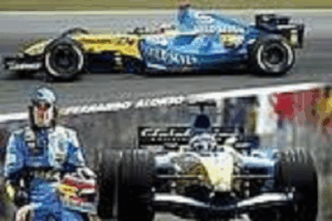Fernando Alonso Collage Car Poster