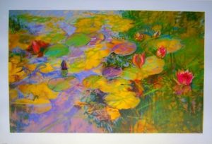 Kitty Wallis - Water Lilies Poster