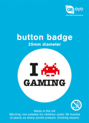 I Love Gaming Badge Single