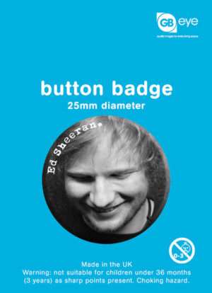 Ed Sheeran Face Badge Single