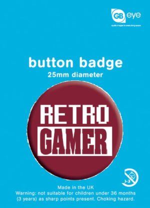 Retro Gamer Badge Single
