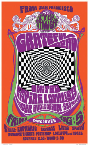 Bob Masse - Grateful Dead 1966 Tour Poster Art Print