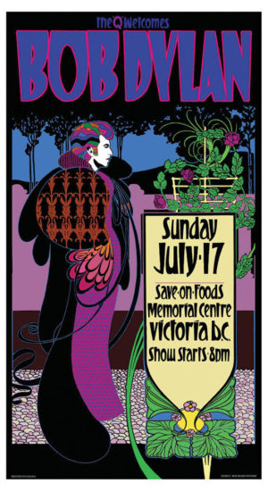 Bob Masse - Bob Dylan Victoria Tour Poster Art Print