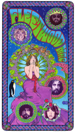 Bob Masse - Fleetwood Mac Fan Club Tour Poster Art Print