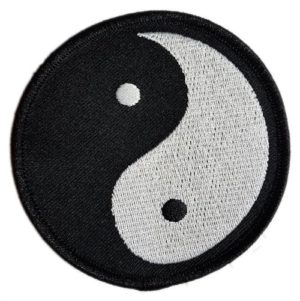 Yin Yang Embroidered Sew On Patch
