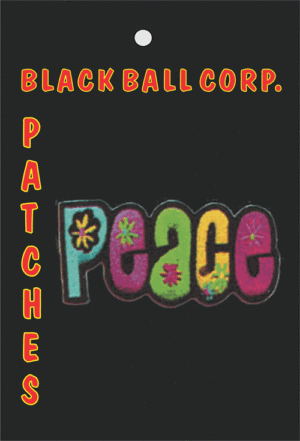 Peace Embroidered Sew On Patch - Image 2