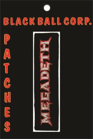 Megadeth Name 11x3cm Embroidered Sew On Patch - Image 2