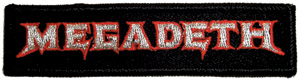 Megadeth Name 11x3cm Embroidered Sew On Patch