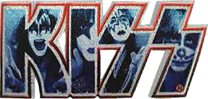 Kiss 10.5x5cm Embroidered Sew On Patch