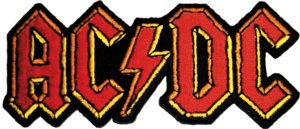 AC/DC 8.5x4cm Embroidered Sew On Patch