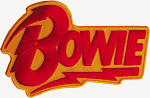 David Bowie Name Embroidered Sew-On Patch