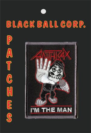 Anthrax I'm the Man Embroidered Sew-On Patch - Image 2