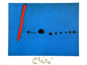 Joan Miro - Blue II Art Print