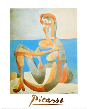 Pablo Picasso – Bather Sitting by the Sea, 1930 Art Print