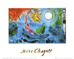 Marc Chagall - The Concert Art Print