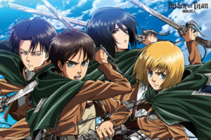 Attack on Titan Four Swords Poster