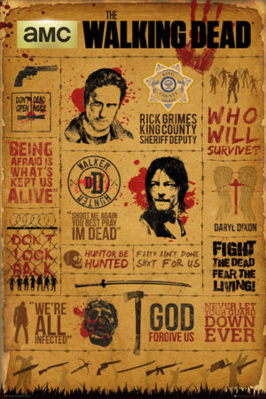 The Walking Dead Infographic Poster