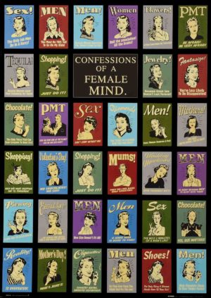 Confessions of a Female Mind Rude Poster