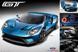 Ford GT 2016 Car Poster