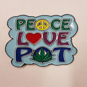 Peace Love Pot Hat Pin
